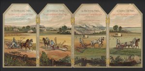 Szarvas mezőgazdasági gépek (színes litho) alkotó: American School