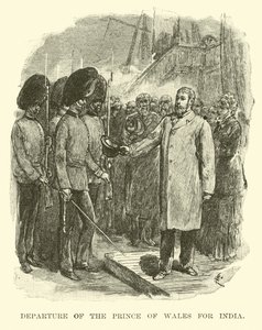 A walesi herceg indulása Indiába alkotó: American School