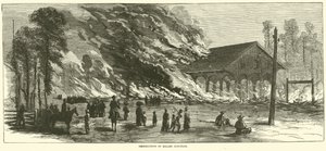 Millen Junction megsemmisítése, 1864. november alkotó: American School