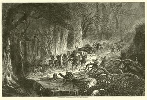 Tüzérség vonzása a hegyeken, 1863. augusztus alkotó: American School