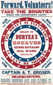 Beiratkozás a Duryeas Zouaves második zászlóaljhoz, 19. kerület, Brooklyn, 1861 körül