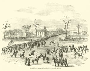 Belépés a dél-karolinai Blackville-be, 1865. január alkotó: American School