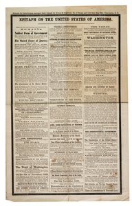 Felirat az Amerikai Egyesült Államokról, 1861 körül