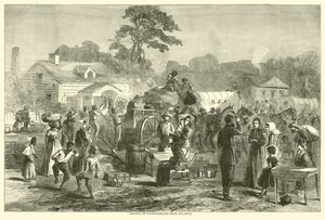 Konföderációs kivonulás Atlantából, 1864. szeptember alkotó: American School