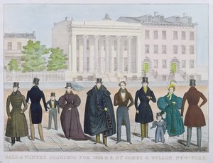 Őszi és téli divat 1835-re és 1836-ra, James Wilson, New York alkotó: American School