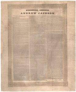 Andrew Jackson búcsúbeszéde, 1837 alkotó: American School