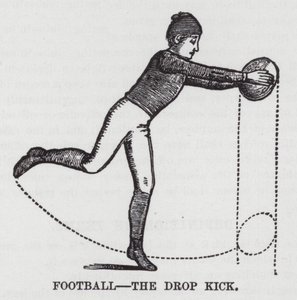 Football, the Drop Kick (metszet) alkotó: American School
