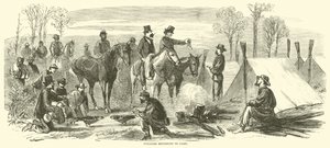 Takarmánygyűjtők visszatérve a táborba, 1865. március alkotó: American School