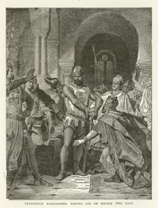 Frederick Barbarossa segítséget kér Oroszlán Henriktől alkotó: American School