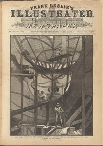 Frank Leslie Illusztrált Újságjának első borítója, 1886. október 23. alkotó: American School