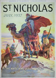 A St. Nicholas magazin címlapja, 1927. július (színes litó) alkotó: American School