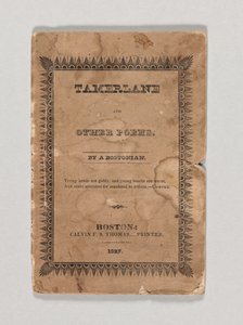 Edgar Allan Poe „Tamerlane és más versei” címlapja, 1827-ben (nyomtatott) (lásd még: 433401) alkotó: American School
