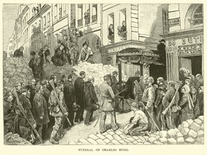 Charles Hugo temetése alkotó: American School