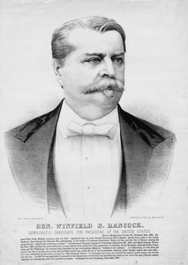 Winfield S. Hancock tábornok: az Egyesült Államok demokrata elnökjelöltje, pub. Currier & Ives, 1880 körül alkotó: American School