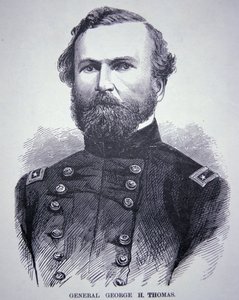 George H. Thomas tábornok (1816-70) (metszet) alkotó: American School