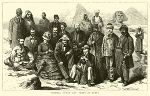Grant tábornok és párt Egyiptomban alkotó: American School