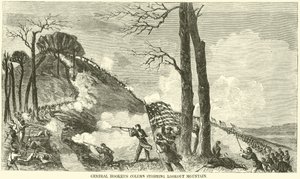 Hookers tábornok oszlopa megrohamozza a Lookout Mountaint, 1863 novemberében alkotó: American School