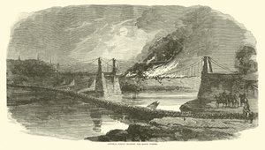 Logan tábornok átkel a Bayou Pierre-n, 1863. május alkotó: American School
