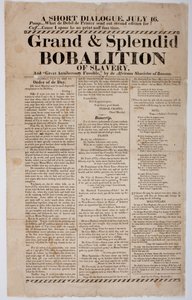 A rabszolgaság nagyszerű és pompás bobalíciója, 1822 alkotó: American School