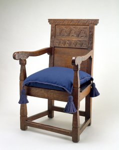 Great Chair, Essex County, Massachusetts, 1640-85 (fehér tölgy) alkotó: American School