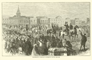 Griersons-parancsnokság belép Baton Rouge-ba, 1863. április alkotó: American School