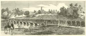 Hannoveri komp, átkel a Pamunkey-n, 1864. június alkotó: American School