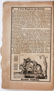Hard Times, 2. oldal a The American Comic Almanach for 1838-ból alkotó: American School
