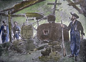 "Hill-Billy Moonshine Still" alkotó: American School