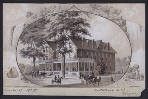 Hotel Kaltenbach, Niagara, New York, USA, 1897 körül (litográfia) alkotó: American School