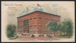 Hotel Trade Card (színes gravírozás) alkotó: American School