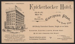 Hotel Trade Card alkotó: American School