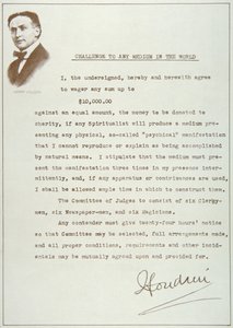 Houdini kihívása a világ bármely médiumának (nyomtatott) alkotó: American School