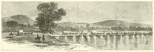 Howards hadtest átkel a Chattahoochee-n, 1864. július alkotó: American School