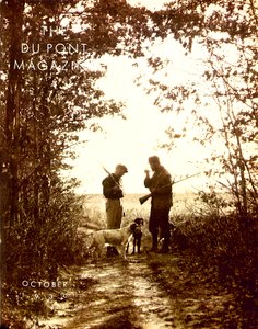 Hunters, a DuPont Magazin címlapja, 1930. október alkotó: American School