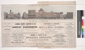 Illusztráció a Baxters Panoramic Business Directory of Philadelphiából, 1860 alkotó: American School