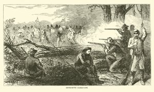 Rögtönzött barikád, 1863. július alkotó: American School