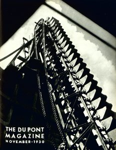 Ipari gépek, a DuPont Magazin címlapja, 1930. november alkotó: American School