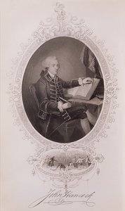 John Hancock (1737-93) a The History of the United States, 4. évf. Én, Charles Mackay, metszett J. Rogers alkotó: American School