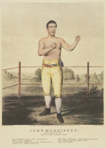 John Morrissey, egy kortárs nyomatból (színes litó) alkotó: American School