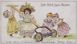 Kis boszorkány fűnyíró (chromolitho) alkotó: American School