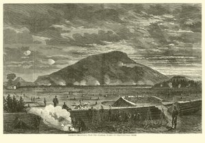 Lookout Mountain, a Chattanooga Creek szövetségi munkáiból, 1863. november alkotó: American School