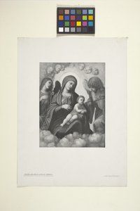 Madonna és gyermek a dicsőségben (tinta) alkotó: American School