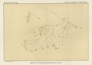 Little Bighorn Battlefield térképe