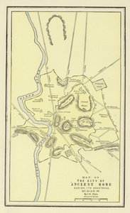 Az ókori Róma városának térképe nagyságának idején, Kr.e. 30-400