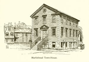 Marblehead Town-House (metszet) alkotó: American School