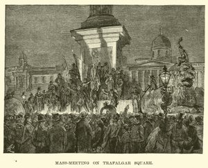 Tömeggyűlés a Trafalgar téren alkotó: American School