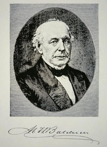 Matthias William Baldwin (1795-1866), a Baldwin Locomotive Works alapítója 1831-ben (litho) alkotó: American School