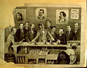 Férfiak egy bárban alkotó: American School