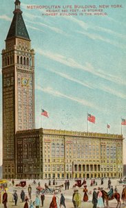 Metropolitan Life Building, New York, 1909-1913 körül alkotó: American School
