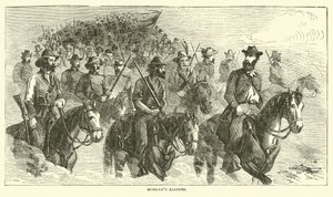 Morgans portyázók, 1863. július alkotó: American School